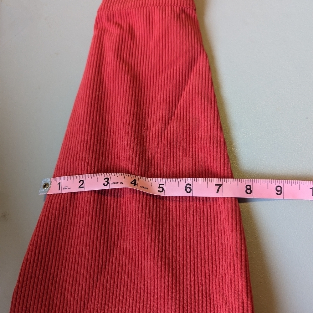 Red Fall Jacket ribbed Size Large - Picture 5 of 8